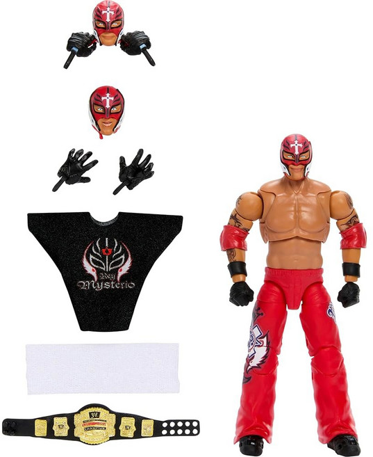 Mattel 마텔 WWE 얼티밋 에디션 액션 피겨 레이 미스테리오 팬 테이크오버, Rey Mysterio, 1개