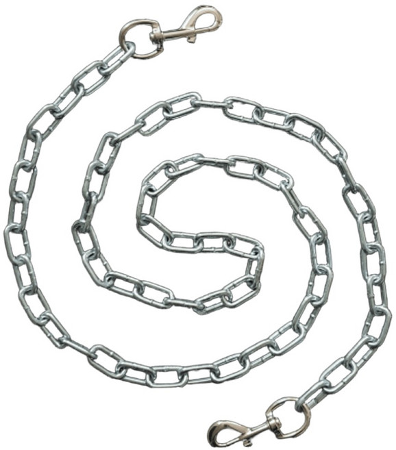 제이제이펫 체인 개줄 리드줄 양방향 스냅 5mm 6mm 개목줄 체인개줄 중형견 대형견, 1개