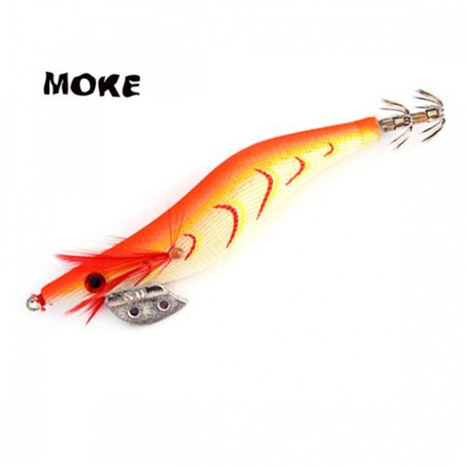 문어낚시 무늬오징어 오징어 무늬 오징어에 아기 갑오징어 MOKE 1501 크레센트 시리즈, 1501-09, 1개