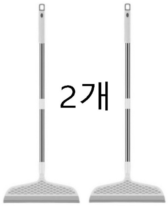 호야 먼지 물기 제거 실리콘 빗자루 2개, white