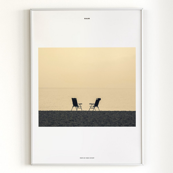 [아트밀] 쉼이 있는 여행사진 액자 90종 - 63 라움, 1 (소형) A4액자_우드브라운