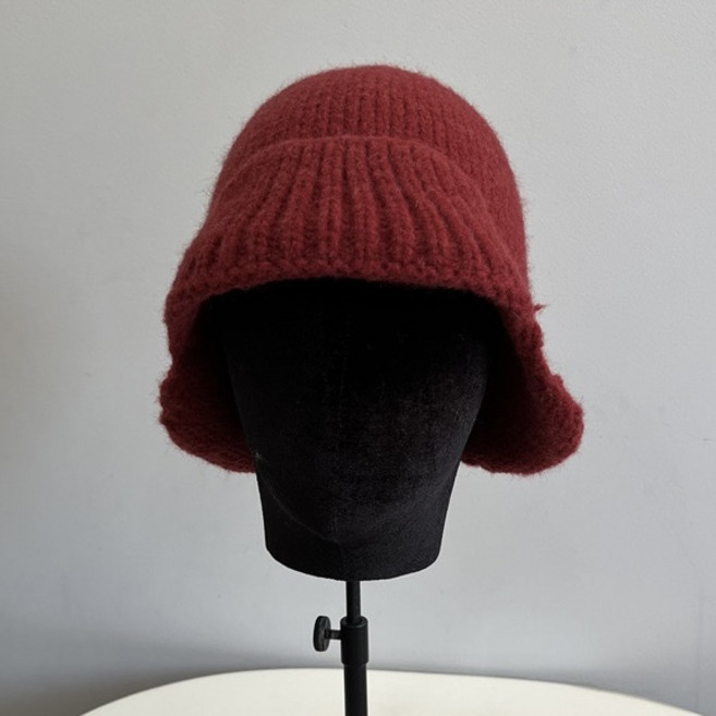 은무드 겨울 울 니트 귀도리 비니 벙거지 모자