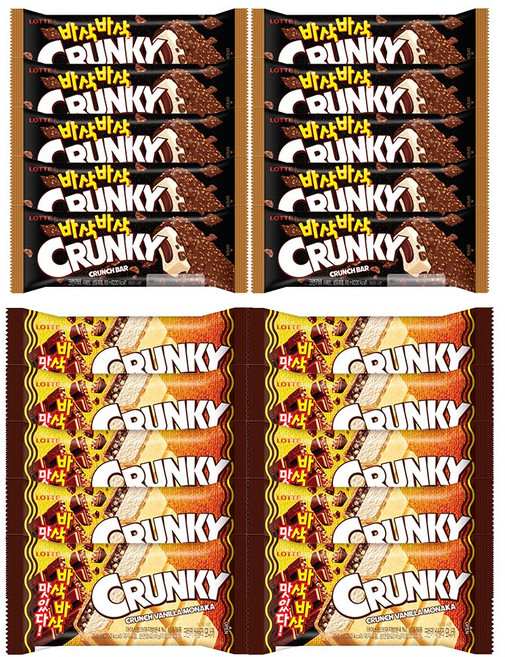 크런키바 80mlx10개+크런키 모나카 150mlx10개, 1세트, 2.3L