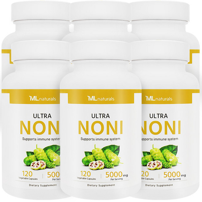 [미국번개배송] 착한명품 마이라이프 내추럴스 노니 5000mg 120정 6병, 6개