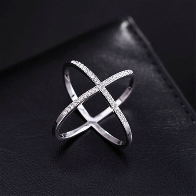 큐빅 십자 여성 스카프링 스카프 버클 샹달 고리 홀더 클립 고리링 장식