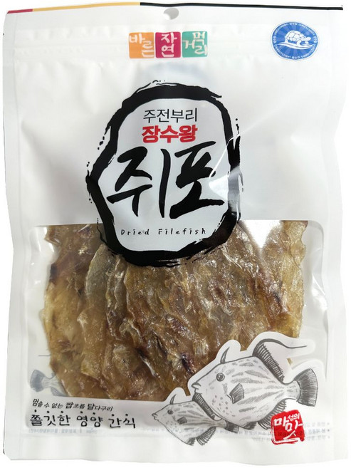 쫀득한 맛쥐포 6장 (220g내외) /두꺼운 쥐포 쥐치포 어포 마른 안주 간식, 1개