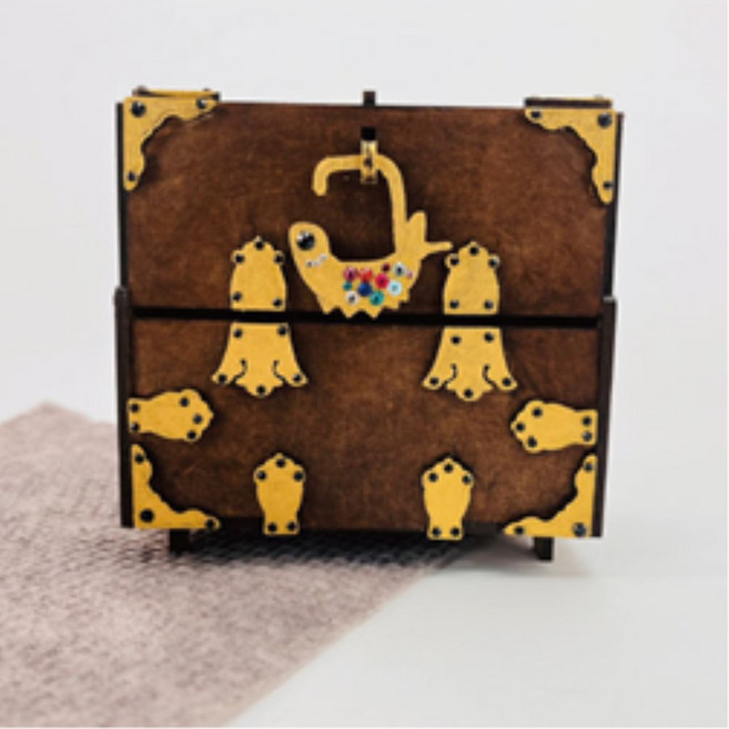 초등 융합미술 전통무늬 도안 옛날가구 반닫이 옷장 만들기 놀이키트 만들기수업