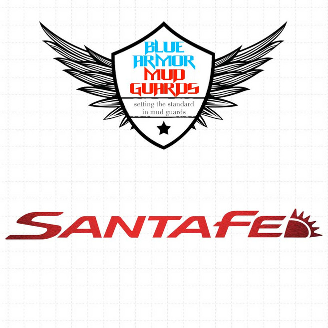 싼타페 DM 더프라임 블루아머 머드가드 전용 반사스티커 1P 3가지색상선택 자동차 차량용 데칼 로고 스티커, 1개, 싼타페 DM 더프라임_레드