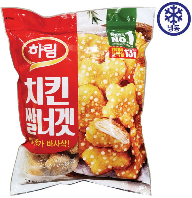하림 치킨 쌀너겟, 1개 아이스박스 포장, 1개, 1.2kg