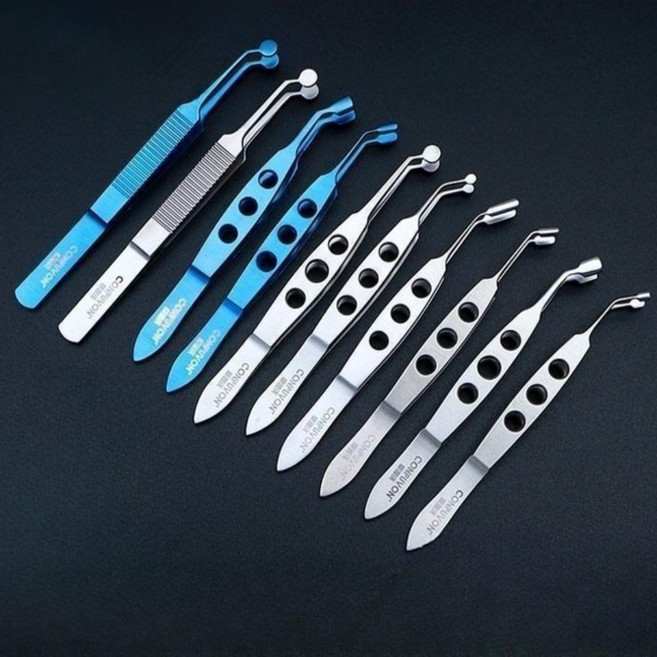 스퀴징 포셉 눈꺼풀 마사지 짜기 짜는도구 눈기름샘압출기 마이봄샘 스테인레스 클리핑 족집게, 02.스텐도브테일(스퀘어헤드5x5mm), 1개