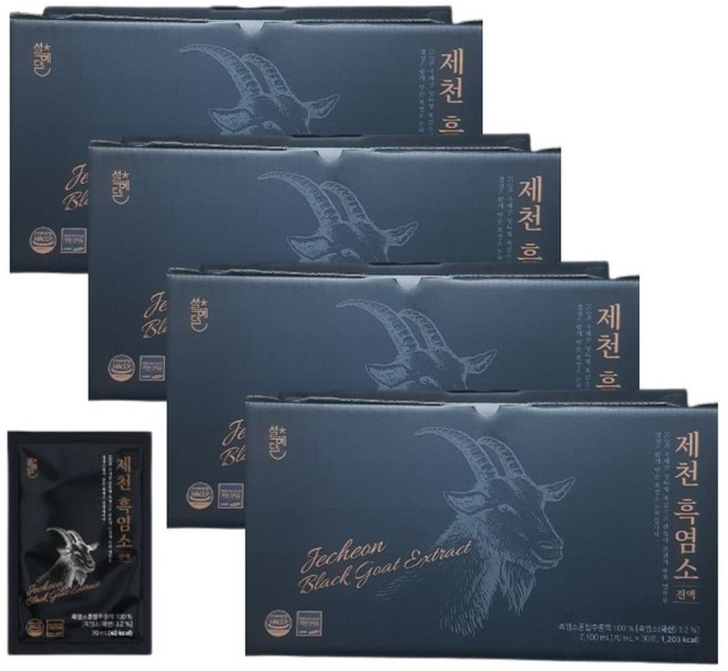 설혜담 제천 흑염소진액, 120개, 70ml