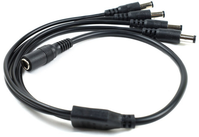 IT 어댑터 CCTV 전원 분배기 DC 케이블, 1개, IT-DC-M4F