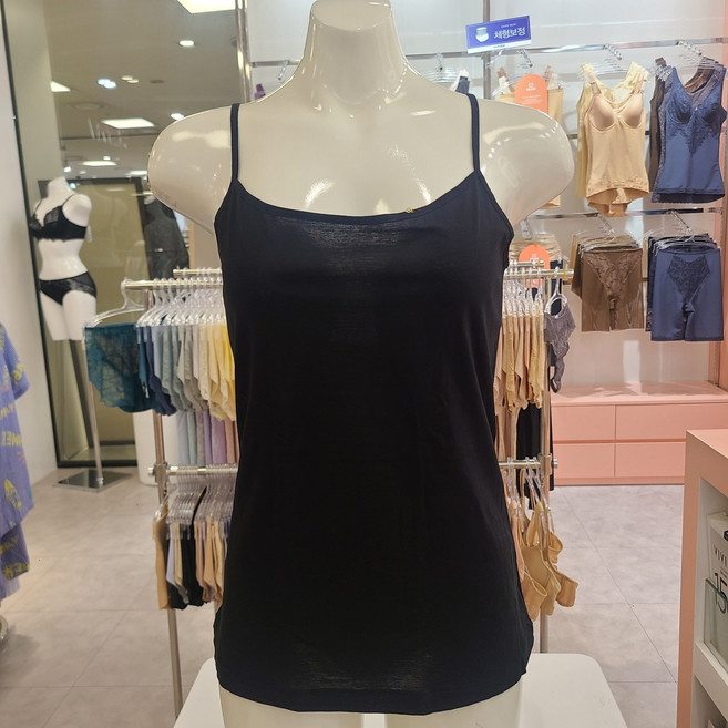 비비안 순면 60수 어깨끈 조절이 가능한 기본 데일리 끈런닝