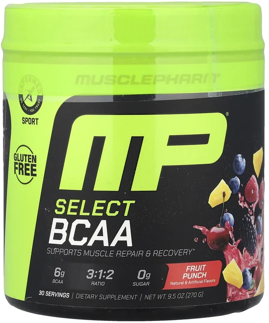 몸관리하세요 겨울입니다 MusclePharm Select BCAA 과일 펀치 270g(9.5oz) 특별관리진행, MusclePharmSelectBCAA과일펀치270g9, 270g - 쿠팡
