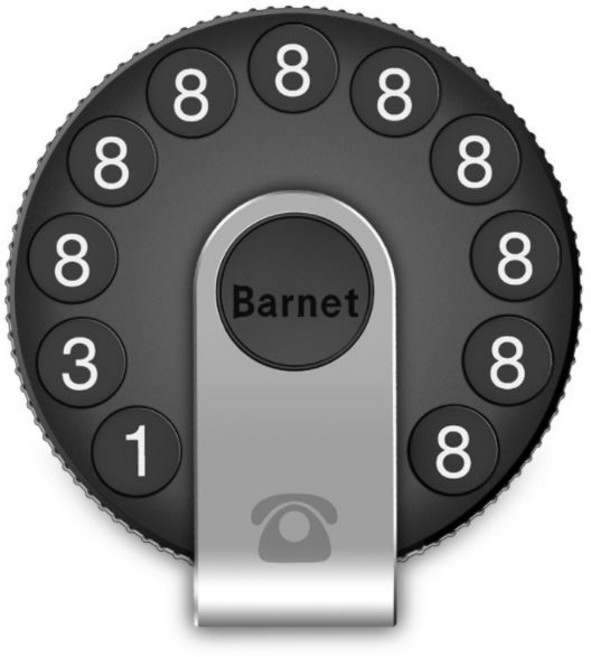 復古風圓形臨停號碼牌 - 電話停車牌 移車號碼牌, 1個, 1個(盒裝款)