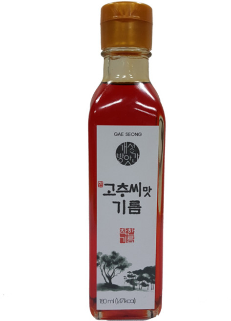 개성방앗간 고추씨맛기름 -180ml, 180ml, 1개