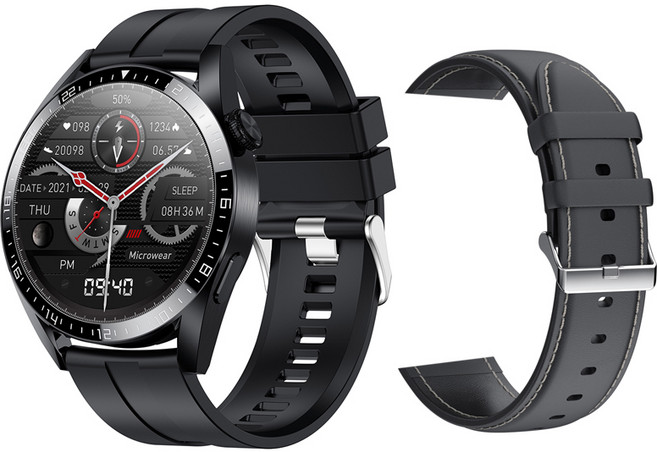 시계 GT3 스마트 시계 남자 안드로이드 블루투스 Smartwatch 2022, Bl Si-Bl 리드