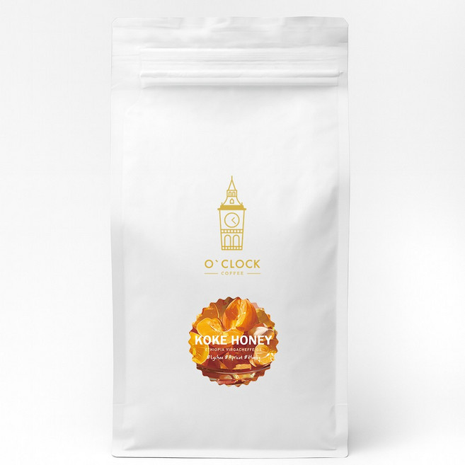 오클락커피 에티오피아 예가체프 코케허니 G1 원두커피, 1개, 1kg, 홀빈(분쇄안함)