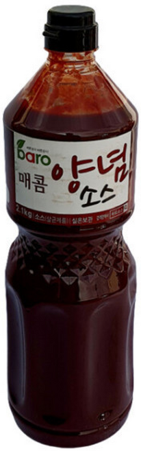 바로 매콤 양념 소스 떡볶이 국물 치킨 불닭, 1개, 2.1kg