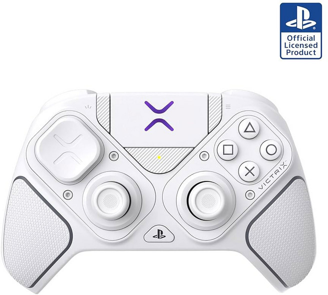 터틀 비치 빅트릭스 프로 BFG 리로드 무선 게임 컨트롤러 PlayStation 5 PS5 PS4 PC 파이트패드 모듈 홀 이펙트 스틱/트리거 사용자 지정 가능한 컨트, 하얀색, 1개