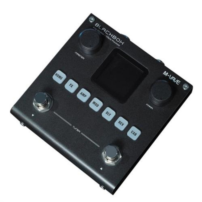 멀티이펙터 MVAVE 블랙박스 기타 이펙트 페달 베이스 내장 배터리 80 가지 편집 가능한 프리셋 6 모듈, 1) Blackbox, 1) Blackbox