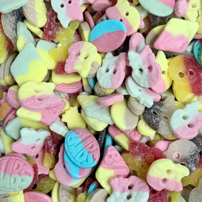 법스 Bubs 스웨덴 스웨디시 캔디 젤리 믹스, 1개, 1kg