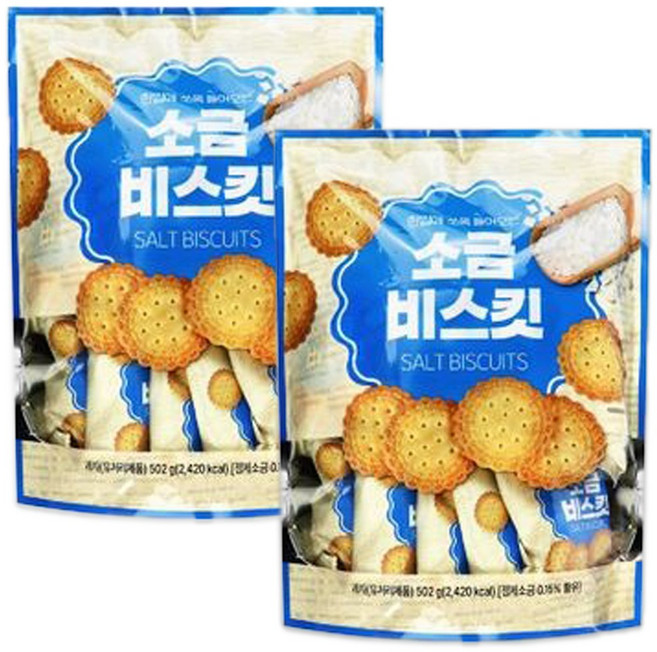 소금 비스킷 502g, 2개