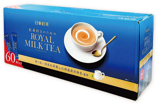 日東紅茶 皇家奶茶 經典原味, 14g, 1箱, 60個裝