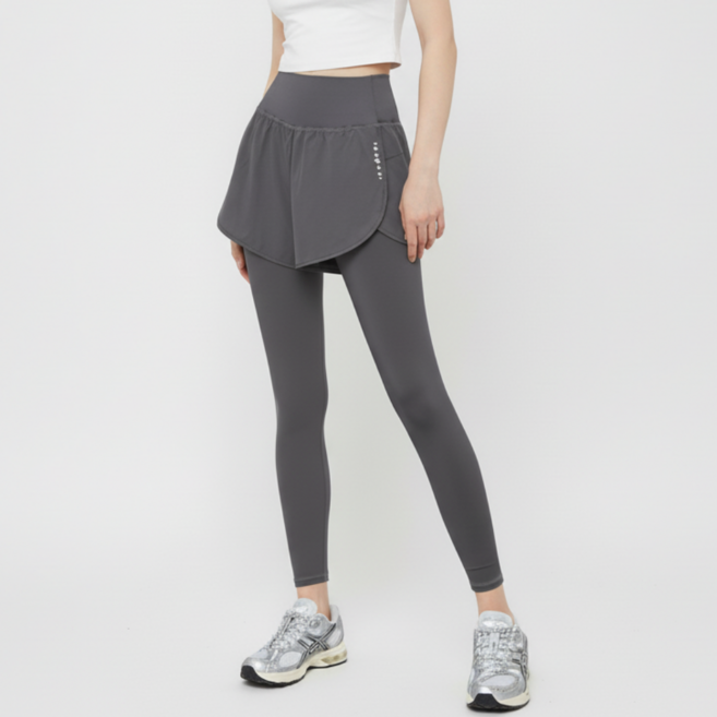 올리즌 요가 필라테스 하이웨스트 레깅스 일체형 투인원 반바지