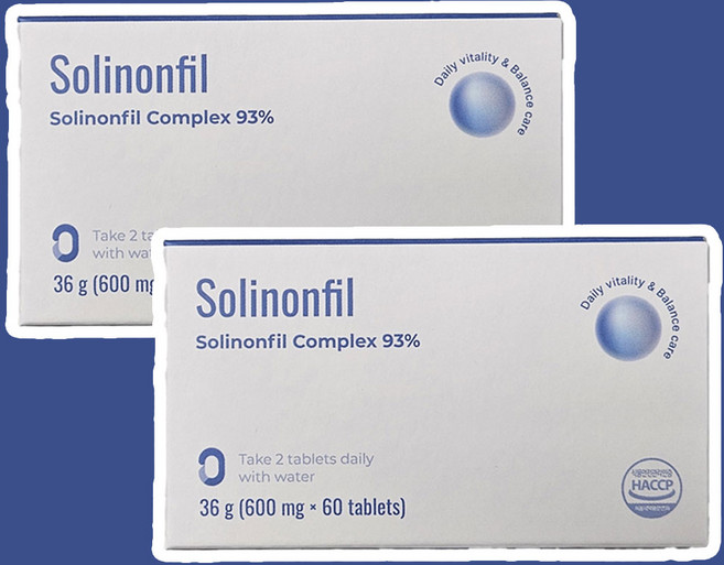 Solinonfil 솔리논필 Complex 흑마늘 블랙마카 야관문, 2박스 120정
