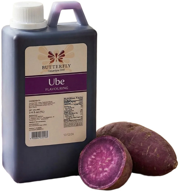 버터플라이 구나시프타 1948 우베 파우더 디저트 스무디 라떼 베이킹 향료 보라색 참마 액상 1리터, 우베 액상 1리터