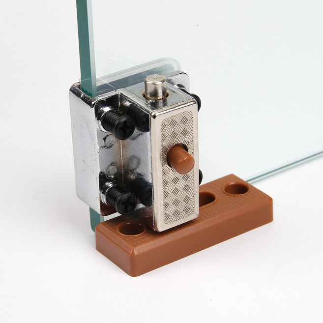 유리정 유리문 유리 진열장 장식장 잠금장치 부속품 자물쇠 키, 07. 유리장용 래치 (5-8T) 하, 1개