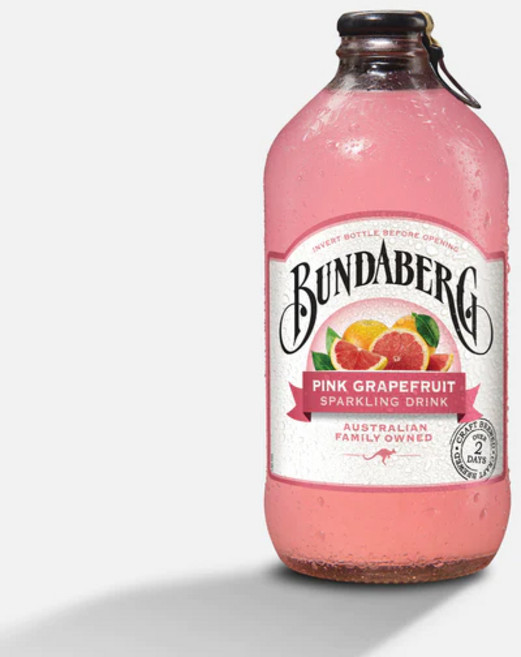 분다버그 핑크 그레이프푸르트 탄산음료, 375ml, 24개