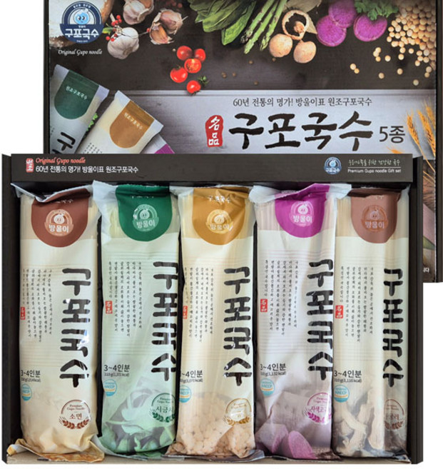 명절선물 구포국수 300g 5종세트 웰빙국수 잔치국수 기업사은품 판촉물 행사선물, 310g, 5개
