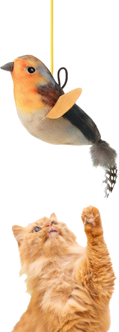 소요상점 소리 나는 고양이 새 장난감, 그레이, 1개