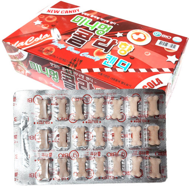 (무)미니멍 콜라향캔디10g, 10g, 10개