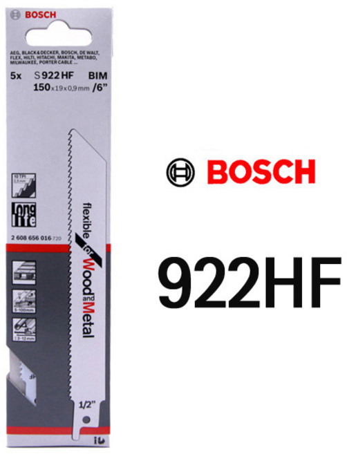 BOSCH 컷쏘날 5PCS 모음 택1 보쉬 컷쇼날 컷소날, BOSCH 철재.목재겸용 컷쏘날 922HF