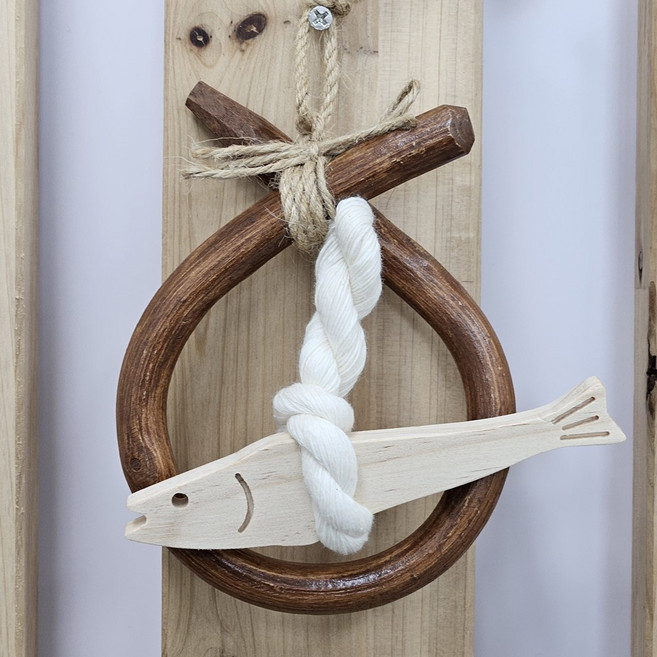 소코뚜레 액막이명태 인테리어 개업 선물, 코뚜레 + 행운북어