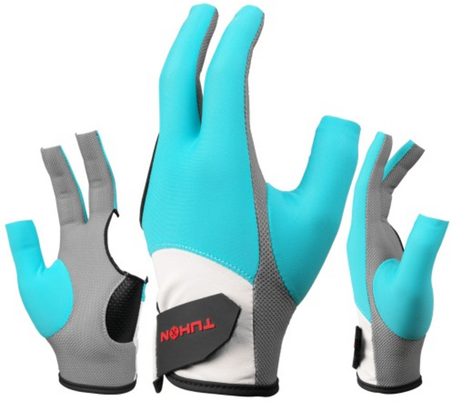 투혼 시그니처 글러브 당구 장갑, 왼손착용오른손잡이용, 1개, 스카이