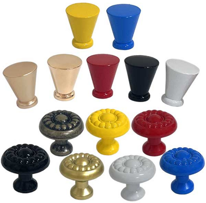 가구가구또가구 컬러손잡이 멜로디손잡이 국화스마미손잡이 플라스틱 가구손잡이 1구 장식장 신발장 문고리 아이방, 02_ p국화스마미손잡이 (블루), 1개