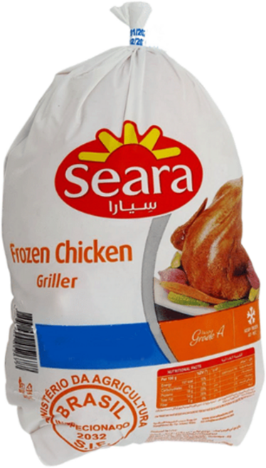S.N. FOOD SEARA HALAL CHICKEN WHOLE(브라질통닭)냉동닭고기 1KG, 1개