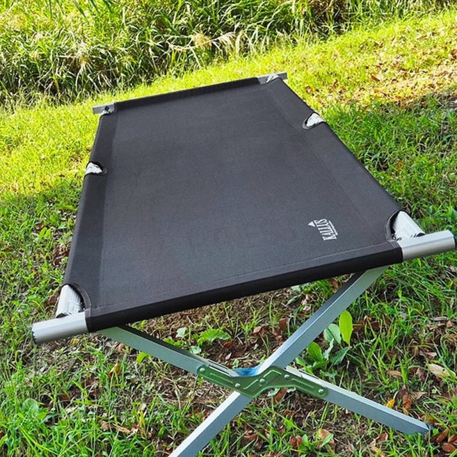 캠핑 야전침대 접이식 경량 휴대용, 칼루스 야전침대 블랙