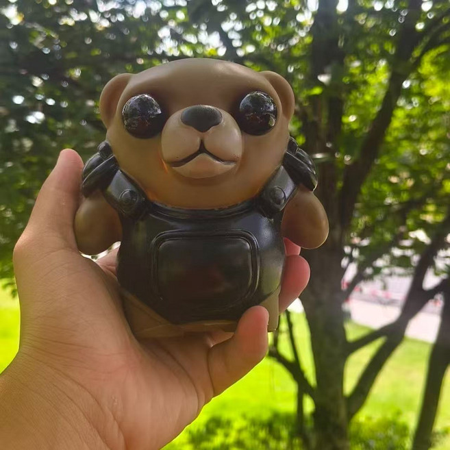 발로란트 아이스박스 곰돌이 인형 피규어 굿즈 인테리어 데스크테리어, 사운드 모델 *