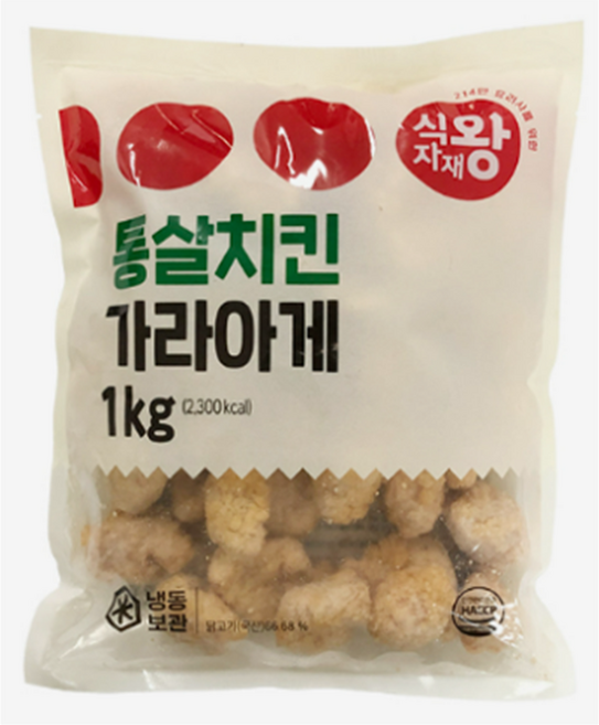 식자재왕 통살 치킨가라아게 1kg, 5개