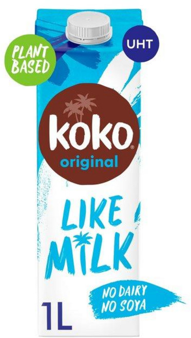 Koko 코코 롱 라이프 오리지날 플러스 칼슘 밀크 알터네이티브, 4개, 1L