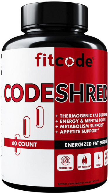 Fitcode Codeshred綠茶萃取素食膠囊, 1個, 60顆