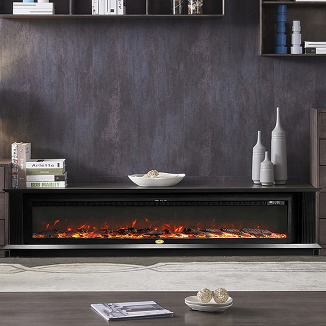 전기 벽난로 인테리어 콘솔 TV 다이 1900 받침대 거실장 원목 엔틱 티비장, 수도권(서울/경기/인천)