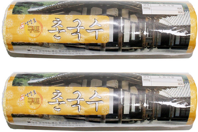 금성제면 영양표 구포 치자 촌국수, 1.4kg, 2개