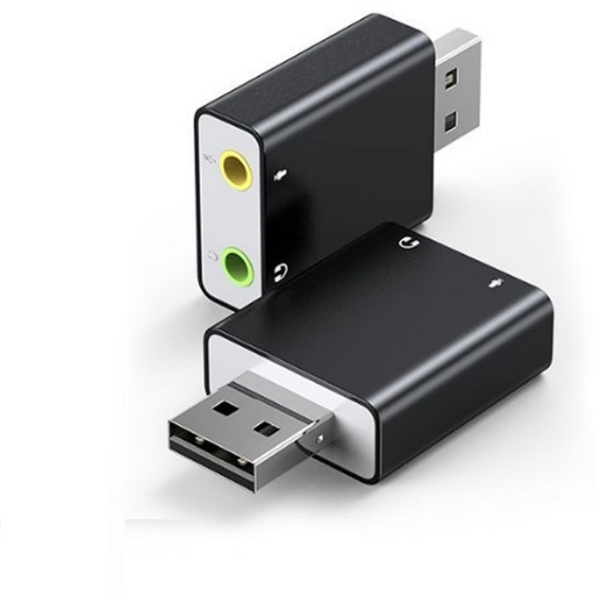 주닉스 HY666 USB 7.1 사운드카드 노트북 데스크탑 플러그, 1개