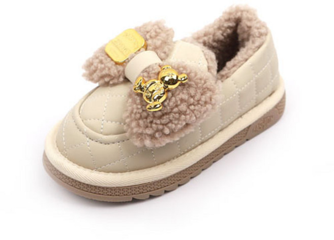 DOW01 골드베어 누빔 양털로퍼 아동로퍼